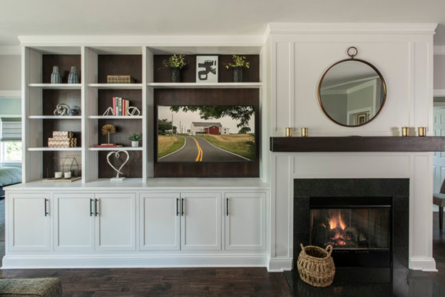 Wheaton Family Room Built Ins