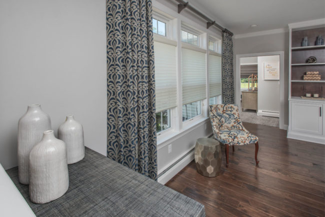 Wheaton Family Room Window Treatments
