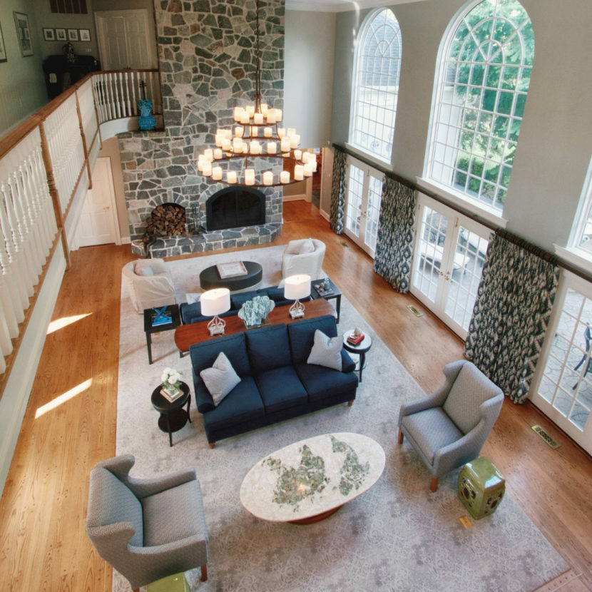 2 Story Living Room Design Ideas Baci Living Room