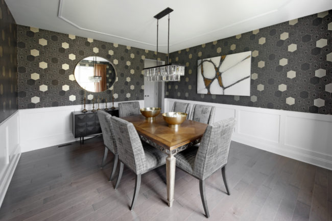 Parkcreek Estate Model Dining Room Wide Angle