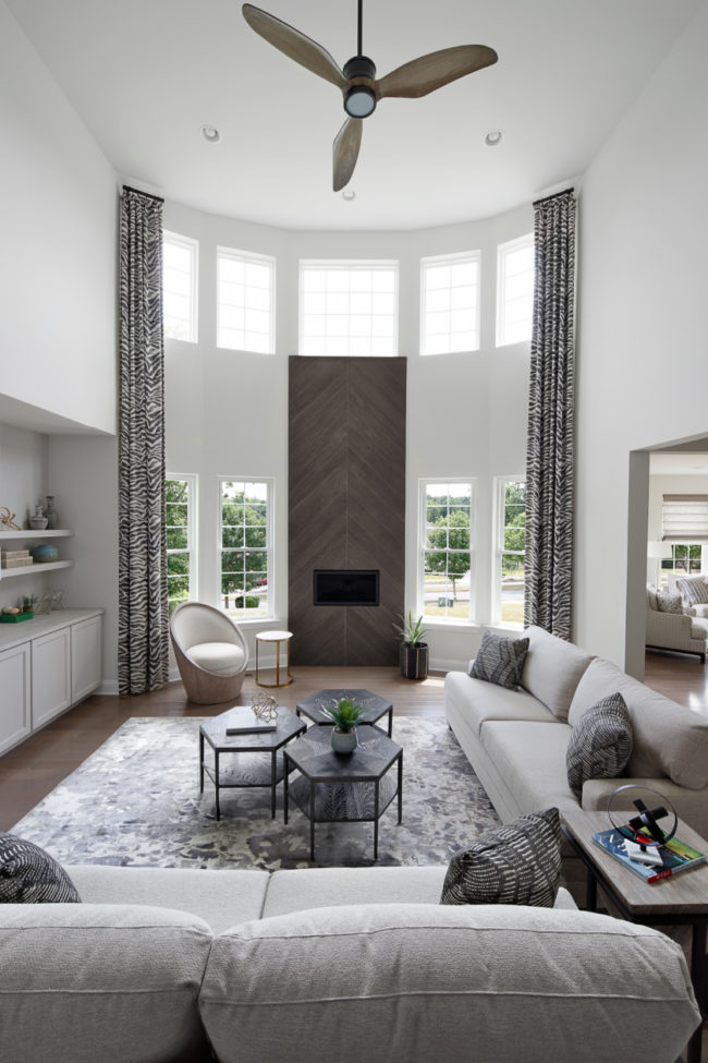 Parkcreek Estate Model Two Story Family Room