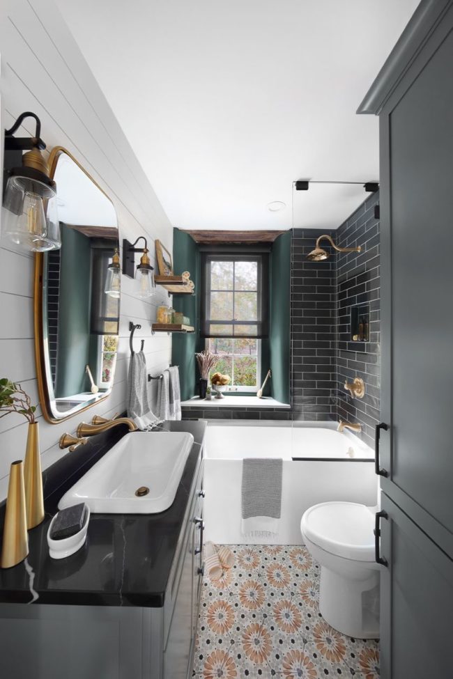 Schoolhouse Project Entire Bathroom