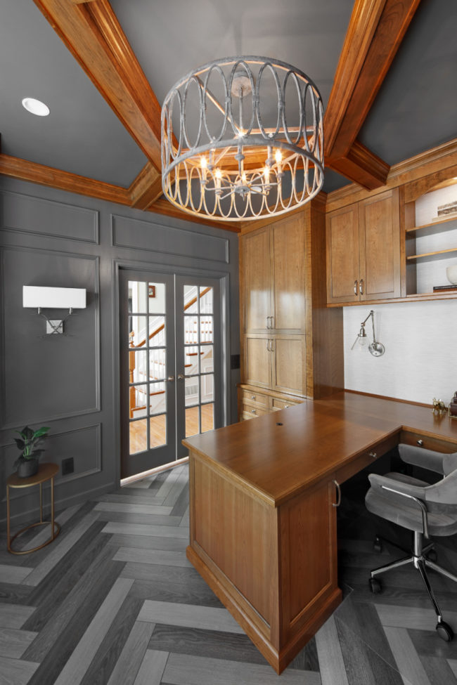 Winthrop Project desk and sconce view